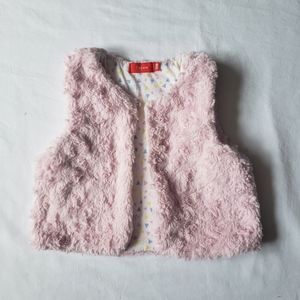 TisSaia 18M Pink Faux Fur Vest
